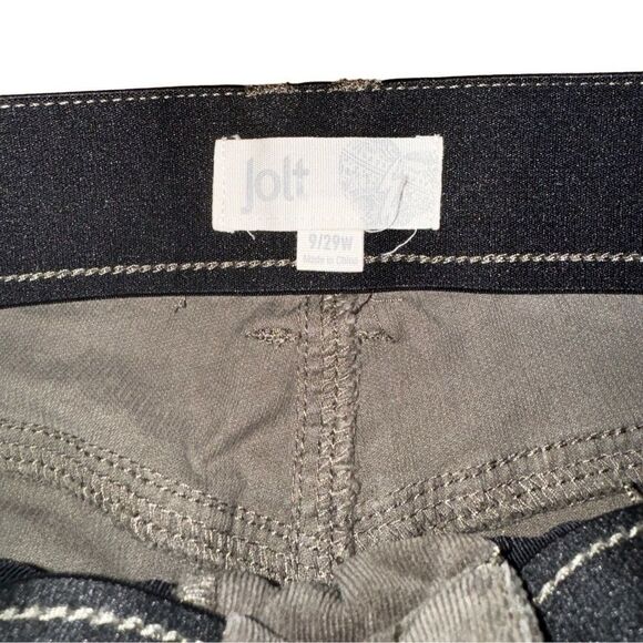 Jolt Women's Corduroy Green/Grey Skinny Pants - Size 9/29 - Picture 6 of 7